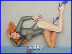 Alberto Vargas, Candy-o Hand Painted Vintage Tower Records Sign Reduced $2000