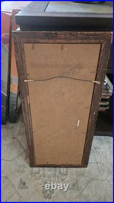 Alfred Sussi Vintage Abstract Oil Painting of Young Girl. Framed and Signed