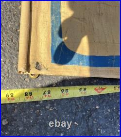 American Legion Large 89 Hand Painted Cloth Banner Sign Ad 1941 Vtg Original