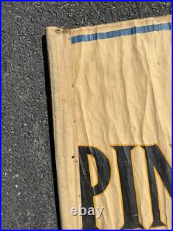 American Legion Large 89 Hand Painted Cloth Banner Sign Ad 1941 Vtg Original