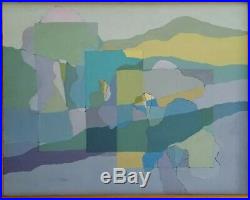 Ann Perry California Vintage Mid Century Modern Abstract 28 Large Painting MCM