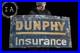 Antique Dunphy Insurance Painted Tin Sign