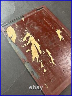 Antique Original 1900s Painted Glass Foil Butcher Boy Buffalo Rochester NY Sign
