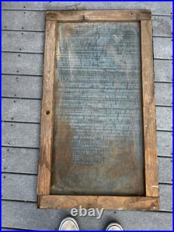 Antique VTG 1940s Hand Painted Metal Tomatoes Farm Vegetable Sign AD WV 45x25