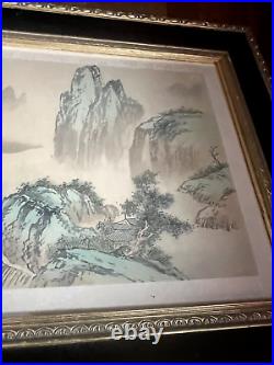 Antique Vintage Chinese Signed Modern Style Ink Wash Painting Landscape 20X 16