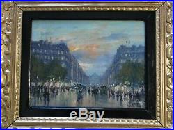 Antique Vintage Jean Salabet Painting Finest Oil French Impressionism Paris Art