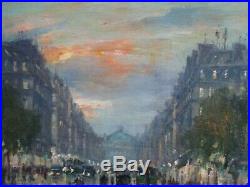 Antique Vintage Jean Salabet Painting Finest Oil French Impressionism Paris Art