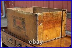 Antique Vintage Martin Senour Paint Varnish Wood Crate Box Advertising Sign