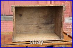 Antique Vintage Martin Senour Paint Varnish Wood Crate Box Advertising Sign