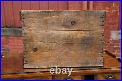 Antique Vintage Martin Senour Paint Varnish Wood Crate Box Advertising Sign