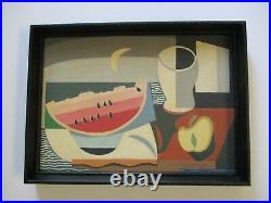 Antique Vintage Oil Painting Mystery Artist Cubist Cubism Abstract Expressionism