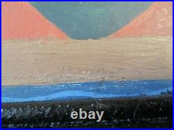 Antique Vintage Oil Painting Mystery Artist Cubist Cubism Abstract Expressionism