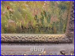 Antique Vintage W. T. Burger Co Landscape Oil Painting Signed Hager