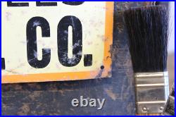 Antique Vtg Industrial Tin Tacker Sign Pee Gee Paints Advertising Hardware