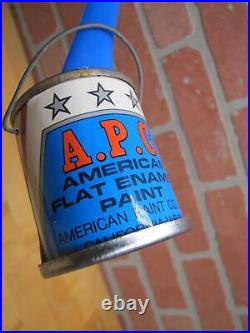 Apc American Paint Co Paint Store Display Advertising Bank Sign Can Pouring