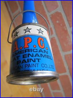 Apc American Paint Co Paint Store Display Advertising Bank Sign Can Pouring