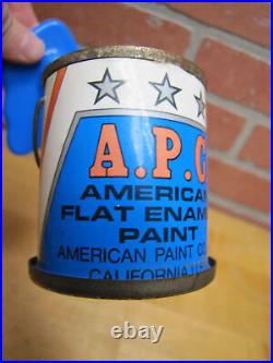 Apc American Paint Co Paint Store Display Advertising Bank Sign Can Pouring
