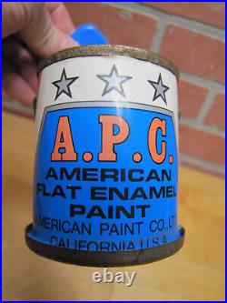 Apc American Paint Co Paint Store Display Advertising Bank Sign Can Pouring