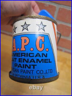 Apc American Paint Co Paint Store Display Advertising Bank Sign Can Pouring
