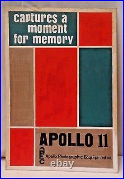 Apollo Photographic Co Vintage Advertisement Cardboard Sign Hand Painted 1969