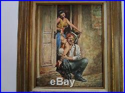 Arthur Beeman Sexy Risque Female Seductress Pinup Style Satire Painting Vintage