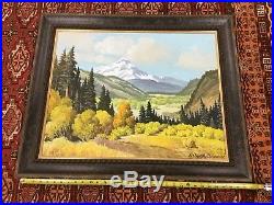 Arthur Selander Mt. Hood from Hood River Valley Oregon Landscape Painting Vtg
