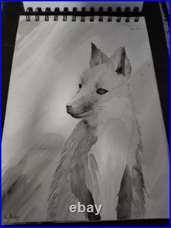 Artist Water Color Sketches Paintings Signed Appear Vintage E Ansley