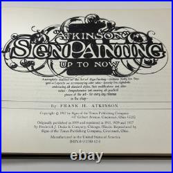 Atkinson Sign Painting Up to Now by Frank H. Atkinson 1983 Hard Cover VTG