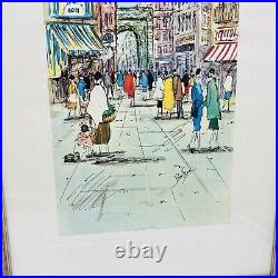 BOUFFERIE Paris Scenery Signed Original Paintings French France Unique Lot of 2
