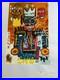 Basquiat drawing and painting on old paper signed stamped vintage