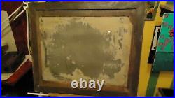 Beautiful Antique Circa 1890 Oil Painting Women With Cat Signed Atherton