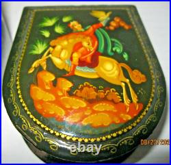 Beautiful Vintage Russian Lacquer Boxes Hand Painted & Signed Lot