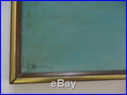 Becerra Painting Vintage Woman Female Retro 48 Inches Portrait 1970's Rare Art