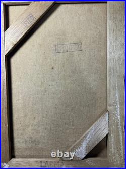 Benny Carter oil painting on canvas, vtg stamped signed