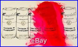 CAMPBELLS SOUP CAN VINTAGE PAINTING MR CLEVER ART mr brainwash banksy warhol 1/1