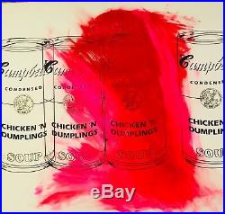 CAMPBELLS SOUP CAN VINTAGE PAINTING MR CLEVER ART mr brainwash banksy warhol 1/1