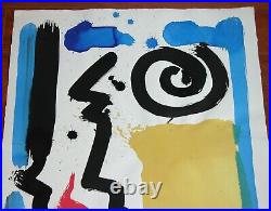 CHRISTOPHER NAYLOR Contemporary LA Artist Signed Watercolor Painting Vtg 1990s