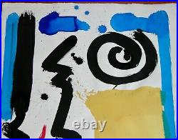 CHRISTOPHER NAYLOR Contemporary LA Artist Signed Watercolor Painting Vtg 1990s