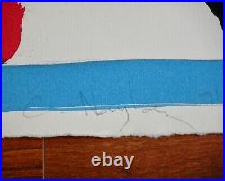 CHRISTOPHER NAYLOR Contemporary LA Artist Signed Watercolor Painting Vtg 1990s