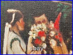 CLAUDE MONET Painting Oil on Canvas (Handmade) Signed and Stamped Vintage art