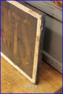 C. 1920s Antique Smaltz Woodard Apts Rooms Advertising Sign Sand Paint Vtg