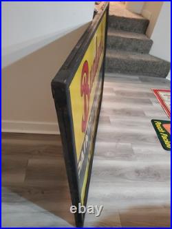 C. 1950s Original Vintage Burdsal's Paint Sign Metal Framed Durability Since 1867