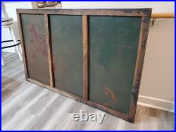 C. 1950s Original Vintage Burdsal's Paint Sign Metal Framed Durability Since 1867