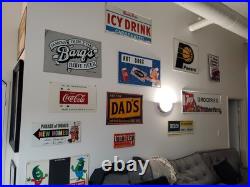 C. 1950s Original Vintage Burdsal's Paint Sign Metal Framed Durability Since 1867