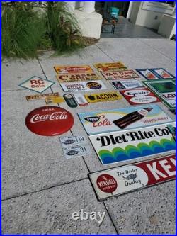 C. 1964 Original Vintage Kyanize Paint Sign Metal The Good Choice Red Cartoon Guy