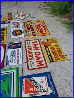 C. 1964 Original Vintage Kyanize Paint Sign Metal The Good Choice Red Cartoon Guy