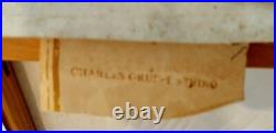 Charles Gruppe Studio Painting Sailboat Seascape Signed APPROX 55X 40 Vtg