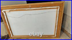 Charles Gruppe Studio Painting Sailboat Seascape Signed APPROX 55X 40 Vtg
