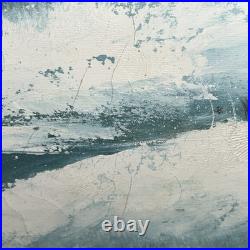 Charles Summey Oil On Canvas Winter Landscape Original Signed Painting Frame Vtg