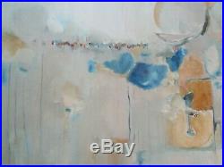 Connors Painting Abstract Non Objective Modernism Vintage Expressionism Large